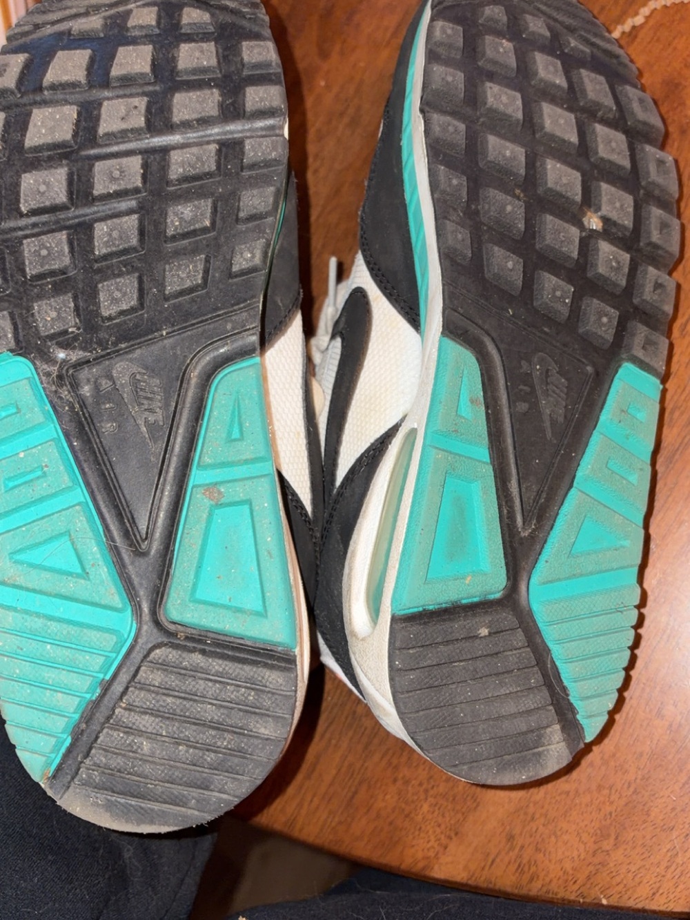 Nike Black, White & Teal Athletic Sneakers